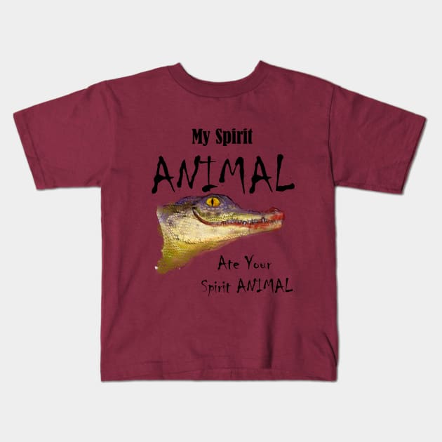 Spirit Animal Kids T-Shirt by theerraticmind